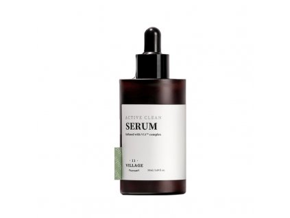 korejska kosmetika VILLAGE 11 FACTORY ACTIVE CLEAN SERUM Sérum pro problematickou pleť a akné s AHA&BHA kyselinami 50 ml