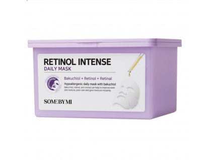 SOME BY MI RETINOL INTENSE DAILY MASK Zpevňující pleťová maska s retinolem a peptidy korejska kosmetika  s retinolem