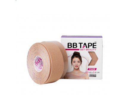 korejska krasa korejska kosmetika BBTAPE FACE TAPE BEIGE Liftingové obličejové tapy 5 m x 2,5 cm