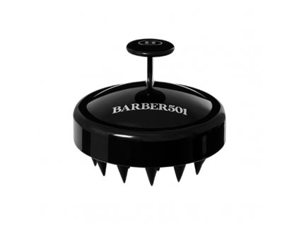 korejska kosmetika BARBER501 BLACK BOOSTER SHAMPOO BRUSH Masážní silikonový kartáč na vlasy 1 ks