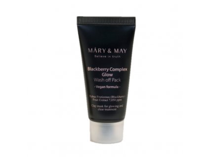 korejska kosmetika MARY & MAY BLACKBERRY COMPLEX GLOW WASH OFF PACK Revitalizační pleťová maska 30 g