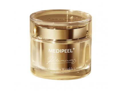 korejska kosmetika MEDI PEEL PREMIUM GOLDEN CAMELLIA WRINKLE CREAM Korejský pleťový krém s 24K zlatem