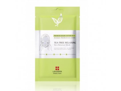 vLEADERS - TEA TREE RELAXING SKIN RENEWAL MASK - Korejská pleťová maska 1 ks 25 ml korejska kosmetika