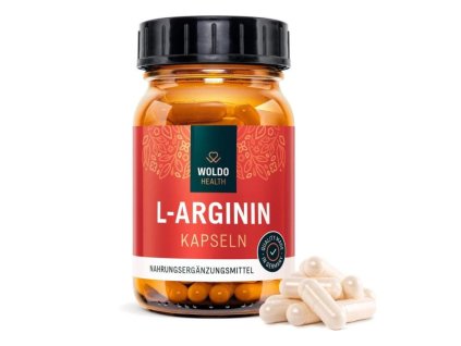 vitaminy mineraly doplnky stravy WOLDO HEALTH L ARGININ L Arginin HCL 120 kapslí
