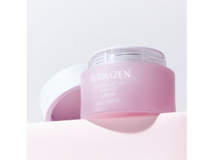 TERRAZEN - BLEMISH RELAX BARRIER CREAM - Korejský pečující krém proti kuperóze a rosacee 50 ml