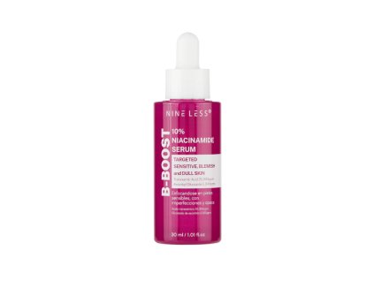 korejska kosmetika NINE LESS B BOOST 10% NMIACINAMIDE SERUM Rozjasňující sérum s 10% niacinamidem a peptidy 30 ml
