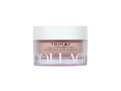 KOREJSKA KOSMETIKA TRIMAY COLLAGEN BAKUCHIOL NIGHT FACE & NECK CREAM Noční krém s kolagenem, bakuchiolem a peptidy na obličej a krk 50 ml
