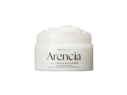 korejska kosmetika ARENCIA FRESH CLOUD SCRUB WHITE TEA & NEROLI Jemný tělový a vlasový peeling s bílým čajem a neroli 260 g