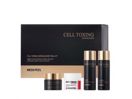 MEDI PEEL - CELL TOXING DERMAJOURS MINI SET - Korejská kosmetika 4 produkty 30 ml, 30 ml, 10 g, 10 g korejska kosmetika