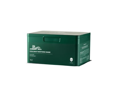 korejska kosmetika VT CICA DAILY SOOTHING MASK Zklidňující pleťová maska s Cica a propolisem 30 ks