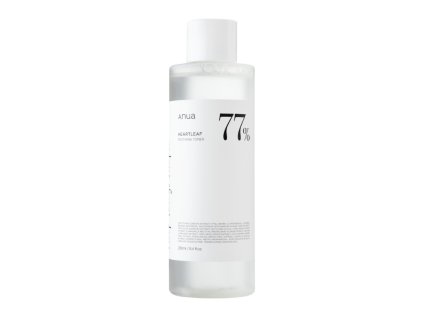 ANUA HEARTLEAF 77% SOOTHING TONER VEGAN Zklidňující pleťový toner 250 ml, korejska kosmetika, korejska krasa