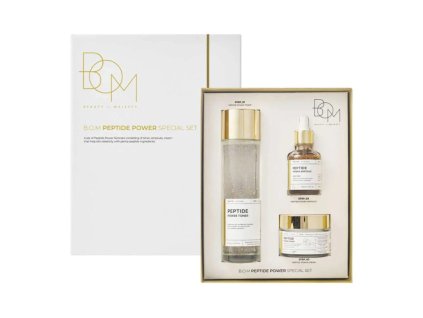 B.O.M. PEPTIDE POWER SPECIAL SET Protivráskový set s peptidy a čistým zlatem 3 produkty KOREANGLAMOUR.CZ