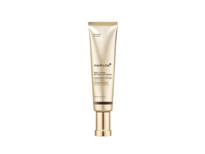 MEDICUBE DEEP LIFTING PEPTIDE EYECREAM Oční krém s peptidovým komplexem proti vráskám a kruhům pod očima 30 ml korejska kosmetika koreanglamour.cz