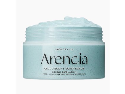 ARENCIA - FRESH CLOUD SCRUB WHITE French MINT & LILY - Jemný tělový a vlasový peeling 260 g