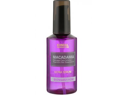 KUNDAL - MACADAMIA ULTRA HAIR SERUM - Korejské vlasové sérum English Rose 100 ml korejska kosmetika