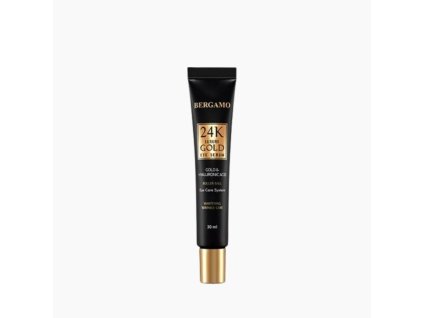 BERGAMO 24K LUXURY GOLD EYE SERUM Rozjasňující oční sérum s 24K zlatem, niacinamidem a 8 typy hyaluronové kyseliny 30 ml