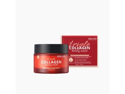 BERGAMO TRIPLE COLLAGEN FIRMING CREAM Zpevňující a regenerační krém s trojitým kolagenovým komplexem 50 g