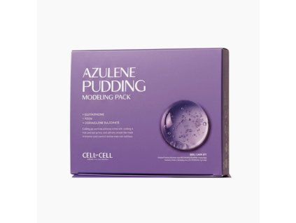 CELL BY CELL AZULENE PUDDING MODELING MASK Zklidňující „pudding“ alginátová maska s azulénem, PDRN a glutathionem 2 fázová péče