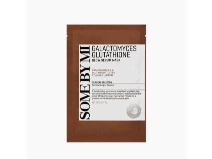 SOME BY MI GALACTOMYCES GLUTATHIONE GLOW SERUM SHEETMASK Rozjasňující pleťová maska s fermenty a glutathionem 1 ks