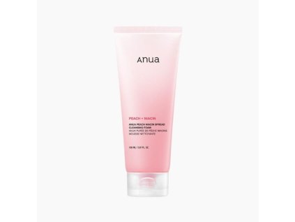 ANUA PEACH NIACIN SPREAD CLEANSING FOAM Jemná rozjasňující čisticí pěna s broskví a niacinamidem 150 ml HLAVNI