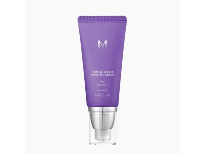 MISSHA M PERFECT COVER SERUM BB CREAM 23 NATURAL BEIGE Multifunkční BB krém s lehkou texturou 50 ml