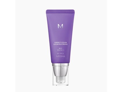 MISSHA M PERFECT COVER SERUM BB CREAM 27 HONEY BEIGE Multifunkční BB krém s lehkou texturou 50 ml