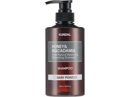 KUNDAL - HONEY & MACADAMIA SHAMPOO - Korejský šampon na vlasy Baby Powder 500 ml korejska kosmetika