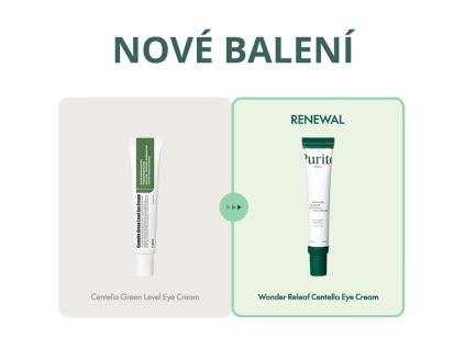 KOREJSKA KOSMETIKA PURITO WONDER RELEAF CENTELLA EYE CREAM Zklidňující oční krém s pupečníkem asijským a peptidy 30 ml