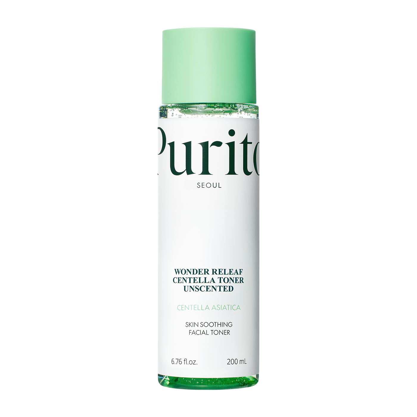 Levně PURITO SEOUL - WONDER RELEAF CENTELLA TONER UNSCENTEND - Zklidňující pleťový toner s Centella Asiatica bez parfemace 200 ml