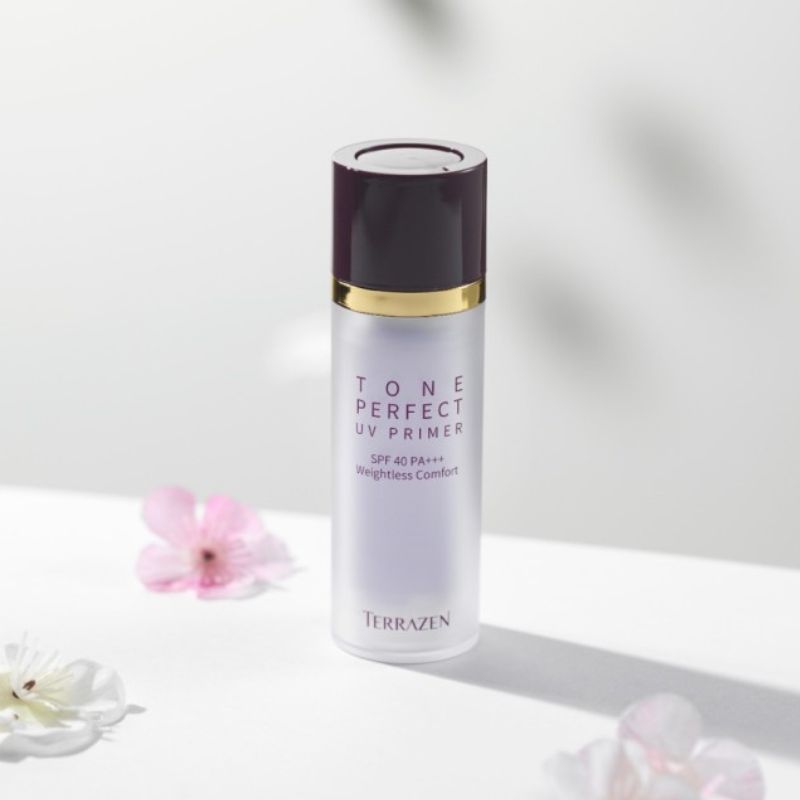 Terrazen - Make-Up Tone Perfect Primer SPF40 PA+++ - Korekční CC krém & make-up primer s fialovým odstínem a minerálním SPF 30 ml