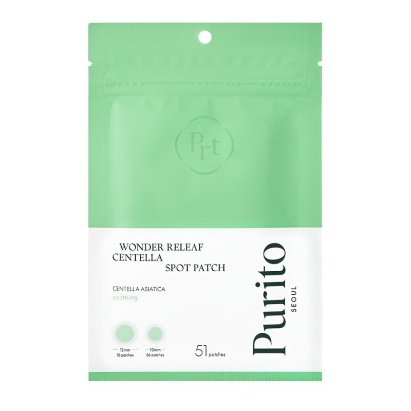 PURITO SEOUL - WONDER RELEAF CENTELLA SPOT PATCH - Léčivé náplasti na akné 51 ks