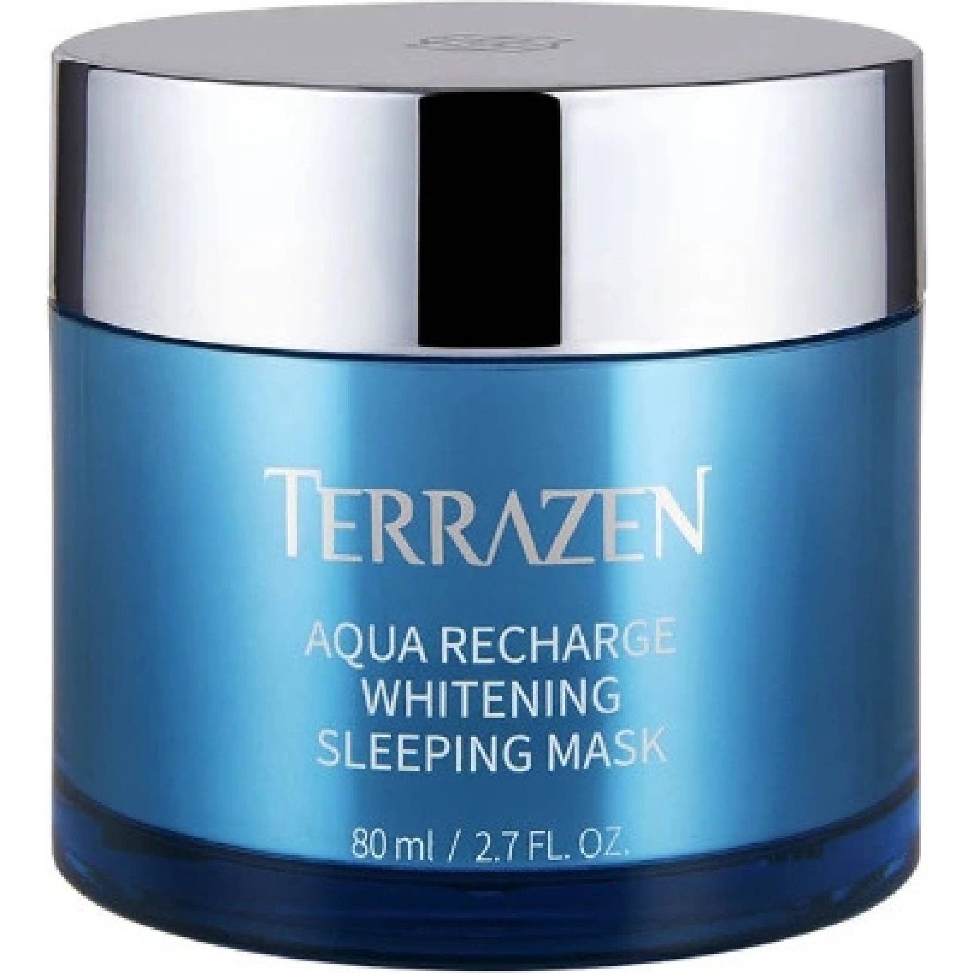 Levně Terrazen - Aqua Recharge Treatment Whitening Sleeping Mask - Rozjasňující noční pleťová maska pro sjednocení tónu a hydrataci 80 ml
