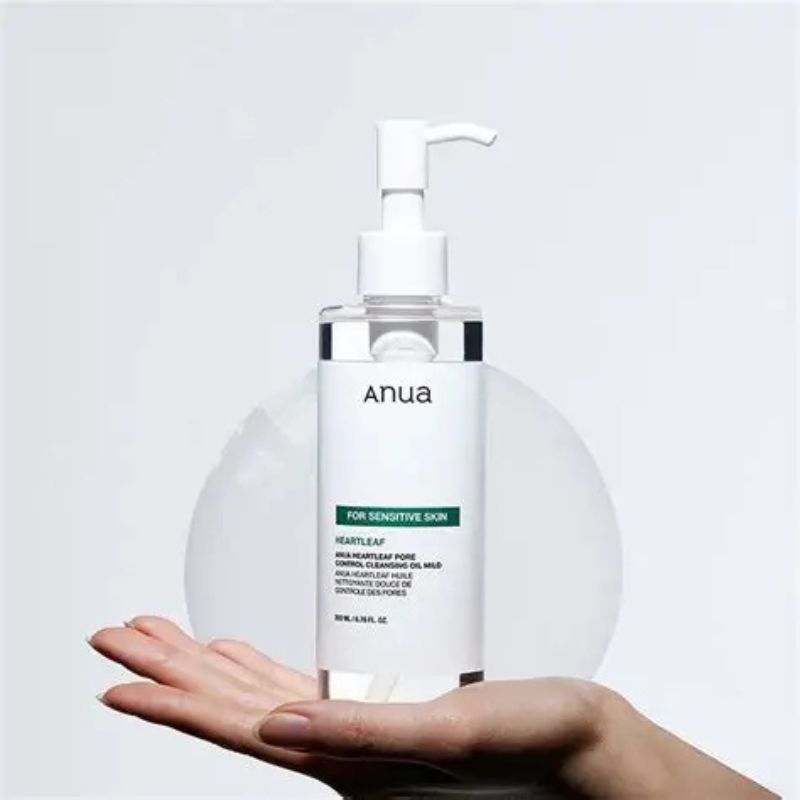 Anua - Heartleaf Pore Control Cleansing Oil Mild - Jemný čisticí olej s houttuynií srdčitou pro citlivou pleť 200 ml
