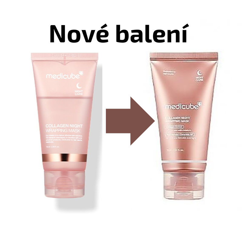 Levně Medicube - Collagen Night Wrapping Mask - Noční kolagenová maska pro regeneraci, hydrataci a zpevnění pleti 75 ml