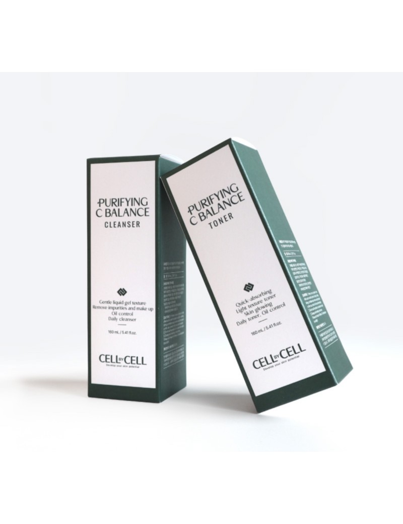 Cell By Cell - Purifying C Balance Toner - Zklidňující toner s centella asiatica na mastnou a aknózní pleť 160 ml