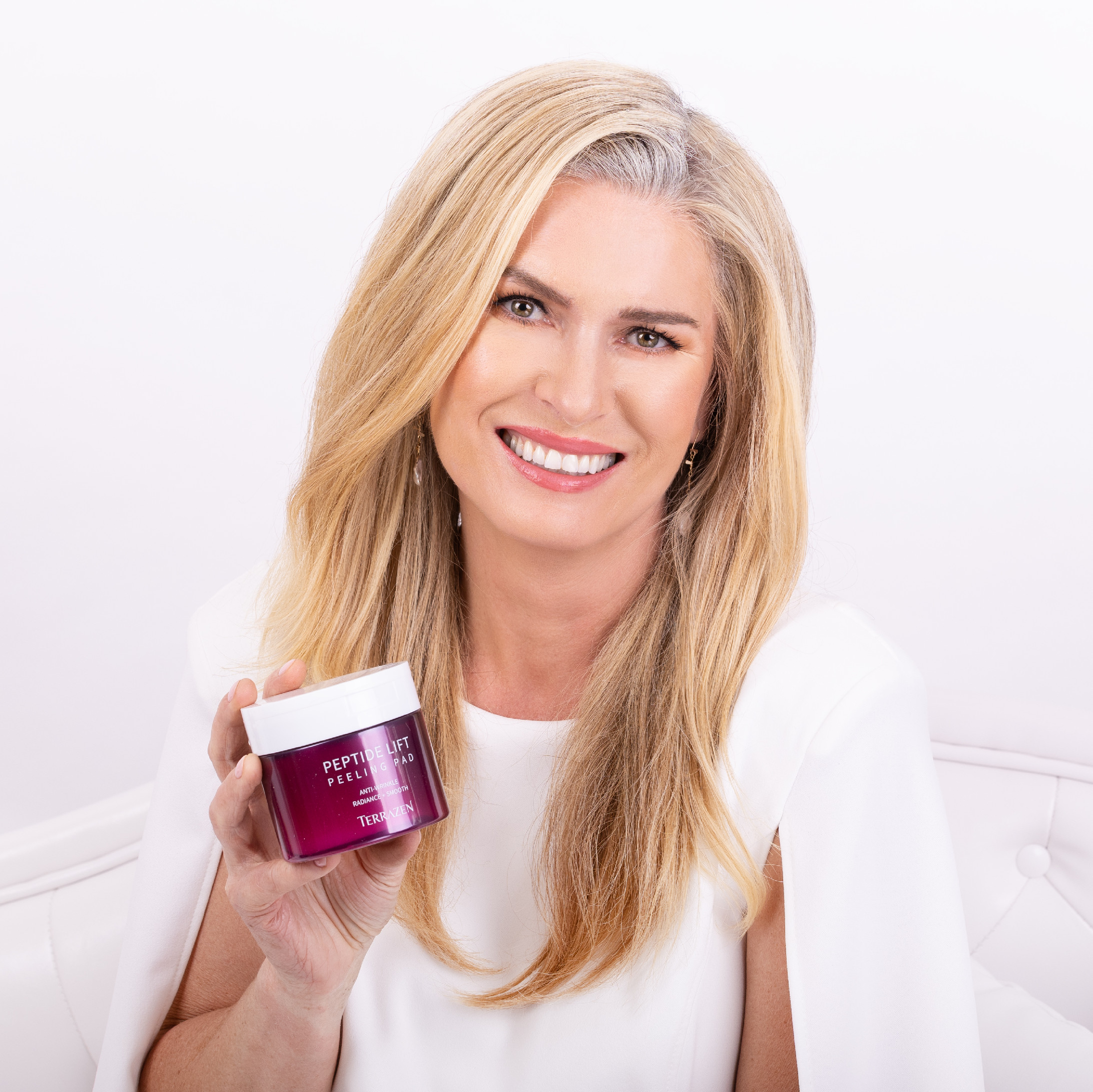 Terrazen - Peptide Lift Peeling Pad - Dvoufázové exfoliační peelingové tamponky s liftingovým efektem 60 ks