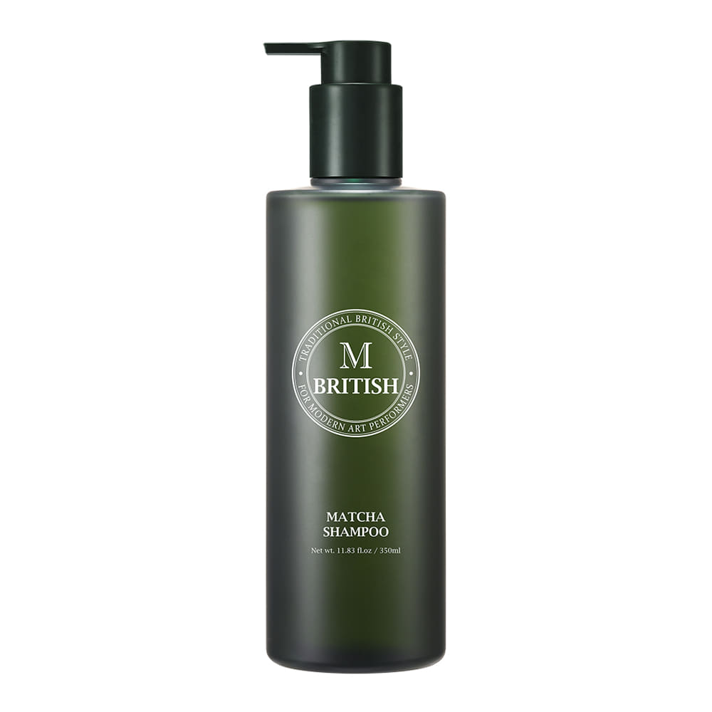 Levně British M - Matcha Shampoo - Korejský posilující šampon s matchou proti vypadávání vlasů 350 ml
