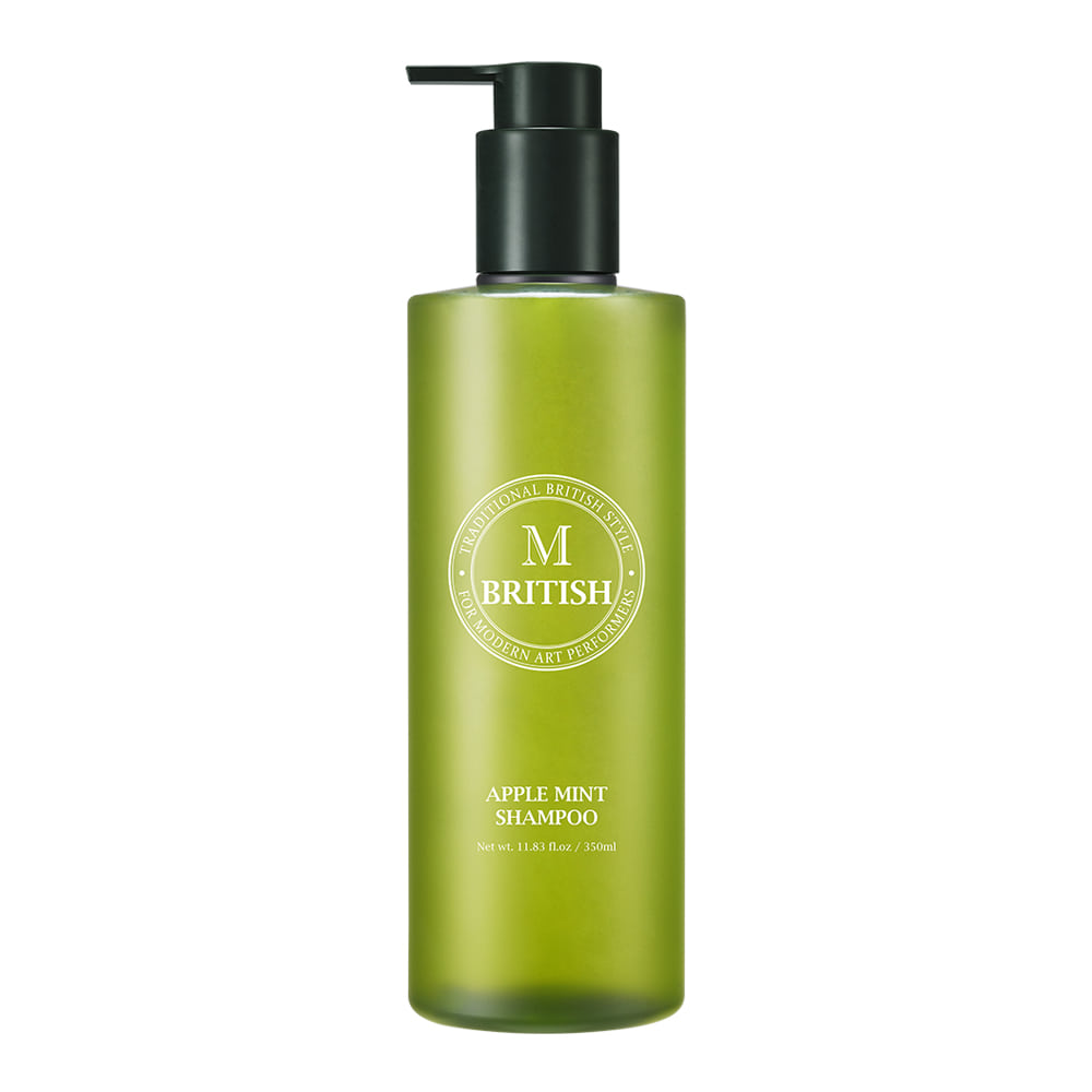 Levně British M - Apple Mint Cooling Shampoo - Korejský chladivý šampon na mastnou pokožku hlavy a lupy 350 ml