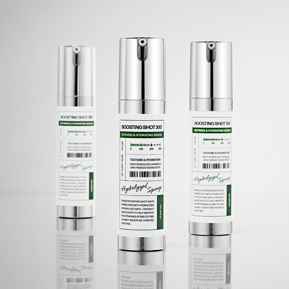 SKIN627 - BOOSTING SHOT 300 - Mikro jehličkový booster na obličej pro zlepšení textury pleti 50 ml PLUS MASKA ZDARMA