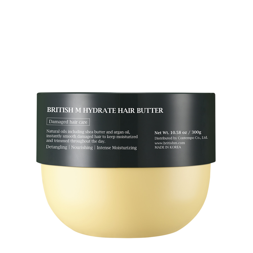 Levně British M - Hydrate Hair Butter - Korejská vlasová maska 300 g