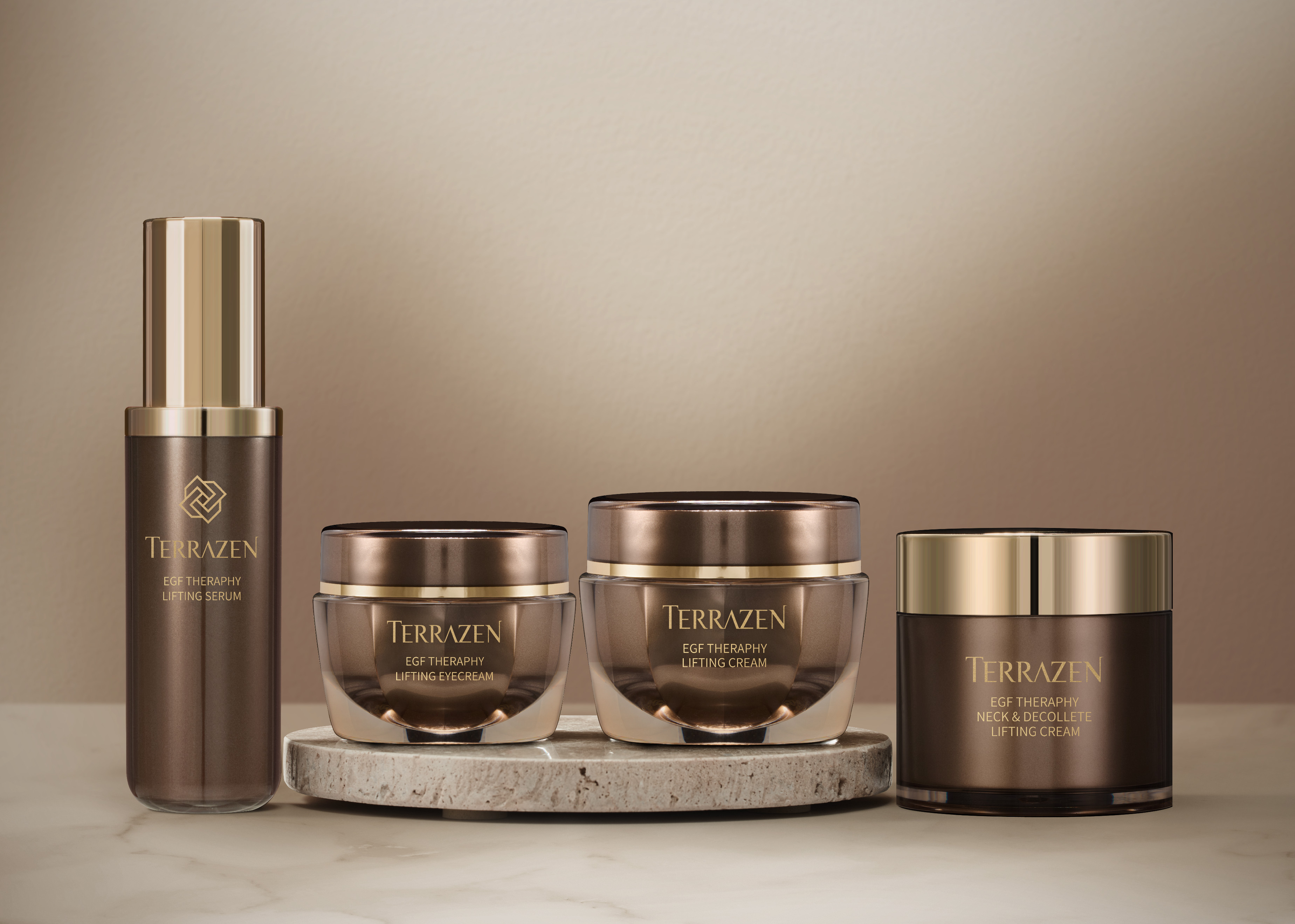 Terrazen - EGF Therapy Lifting Set - Komplexní anti-age rituál s růstovými faktory EGF, Volufilinem™, peptidy a multi-hyaluronovým komplexem
