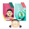 korejska kosmetika NETFLIX SQUID GAME EDITION BRING GREEN Tea Tree Cica Fresh Mask + Young Hee Fresh Mask Set Set 10 ks zklidňujících plátýnkových masek5