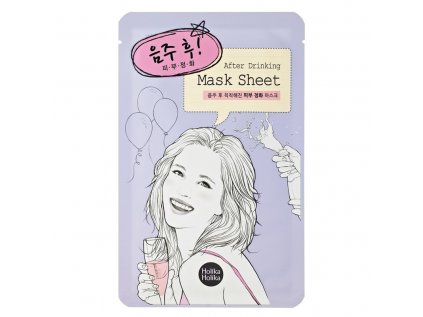after mask sheet after drinking