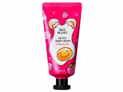 Egg Planet Oh My Hand Cream (Strawberry) - Vyživující krém na ruce s jahodou | 30 ml