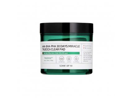 AHA BHA PHA 30 Days Miracle Truecica Clear Pad - Tonizační a exfoliační polštářky proti akné | 70 ks