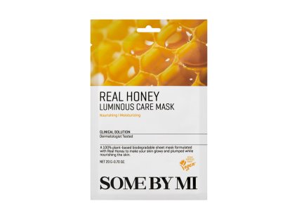Real Honey Luminous Care Mask - Plátýnková maska s medem pro zářivost a hydrataci | 1 ks