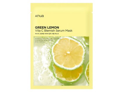 Green Lemon Vita C Blemish Serum Mask - Rozjasňující maska s vitamínem C