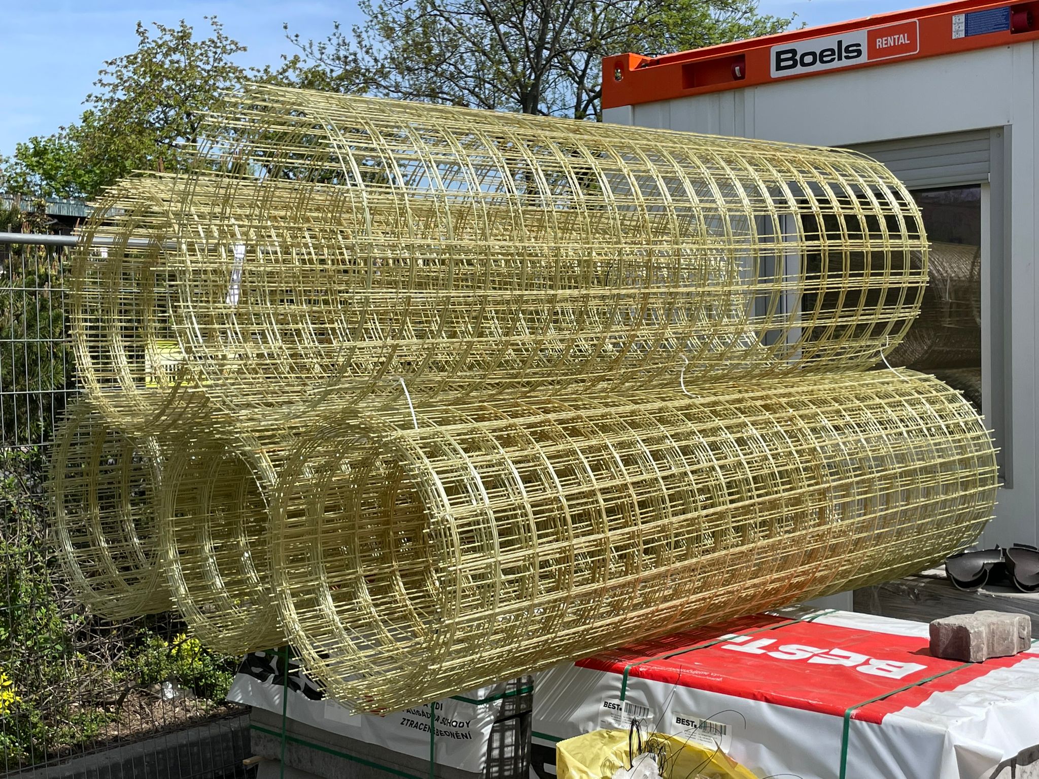 KOREFIB FiberMesh použití na stavbě