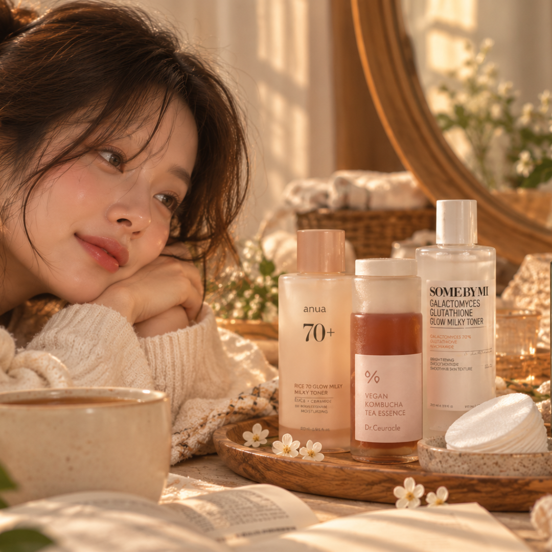 Proč Korejky používají toner jinak než my? Toner pads, milky tonery a essences