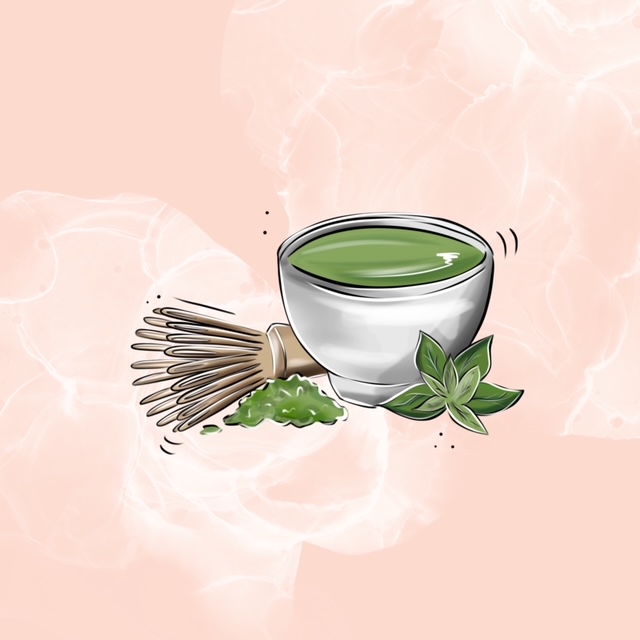 Zelený/černý čaj/ Matcha